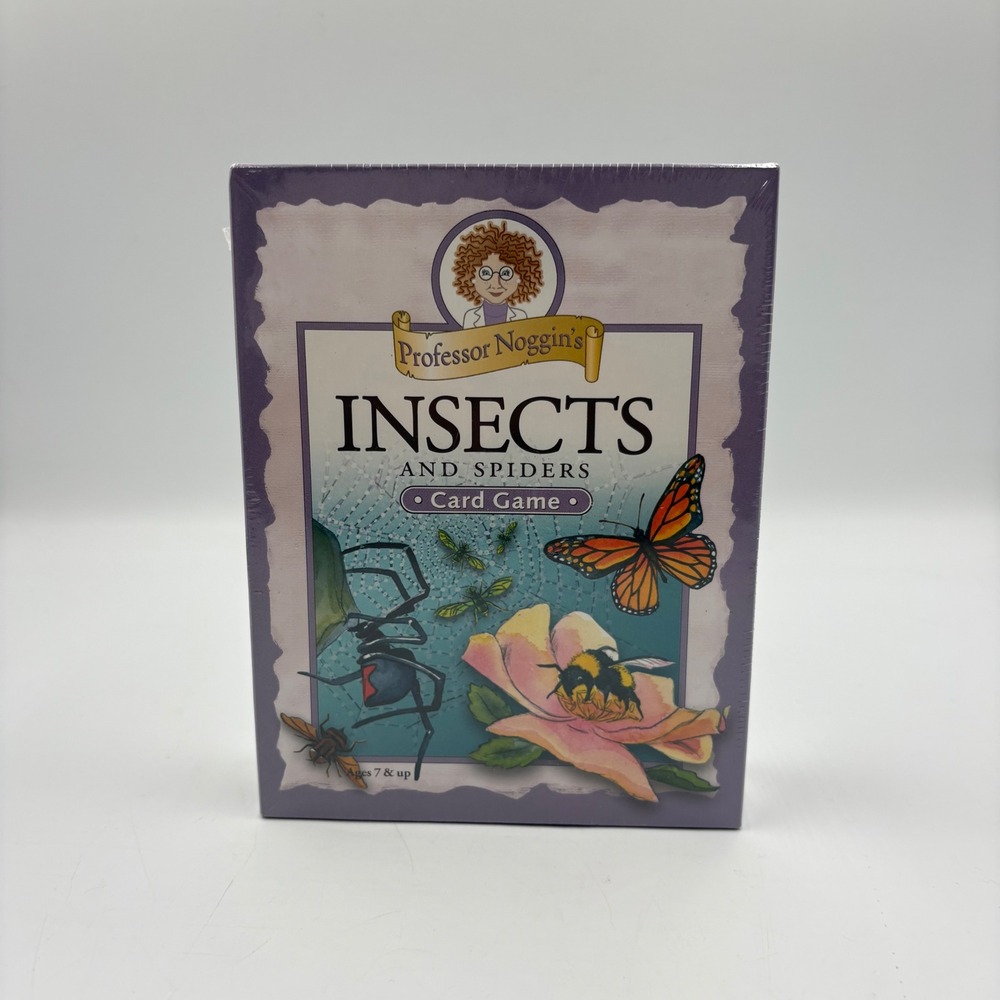 Professor Noggin Insects and Spiders Card Game Kids Trivia Game SEALED